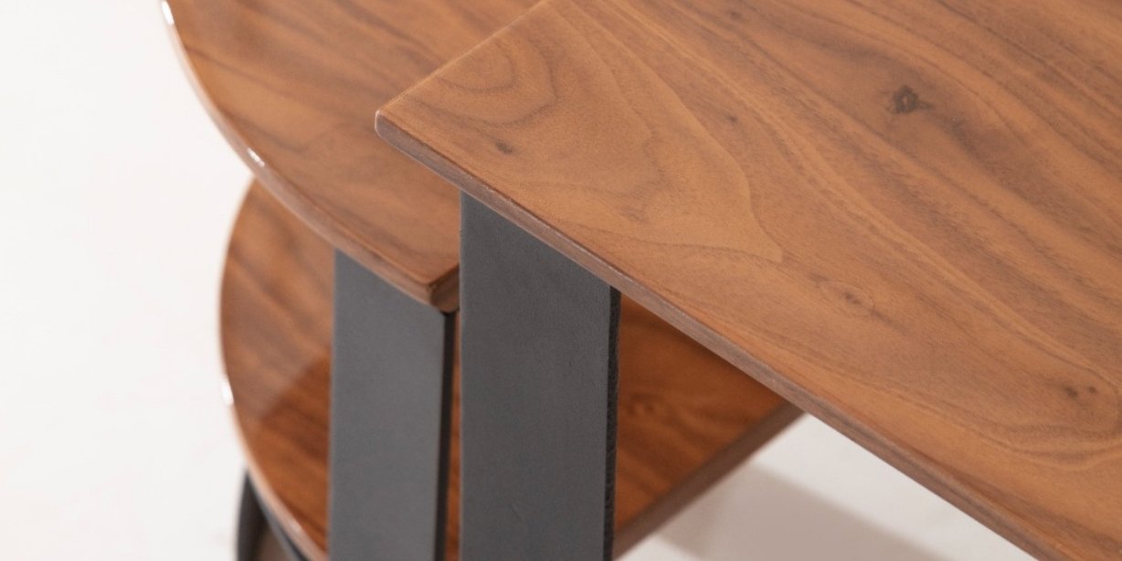 Fuga Fonksiyonel Orta Sehpa Siyah Ayaklı