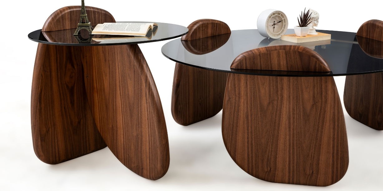 Markiz Orta Sehpa Seti Ceviz