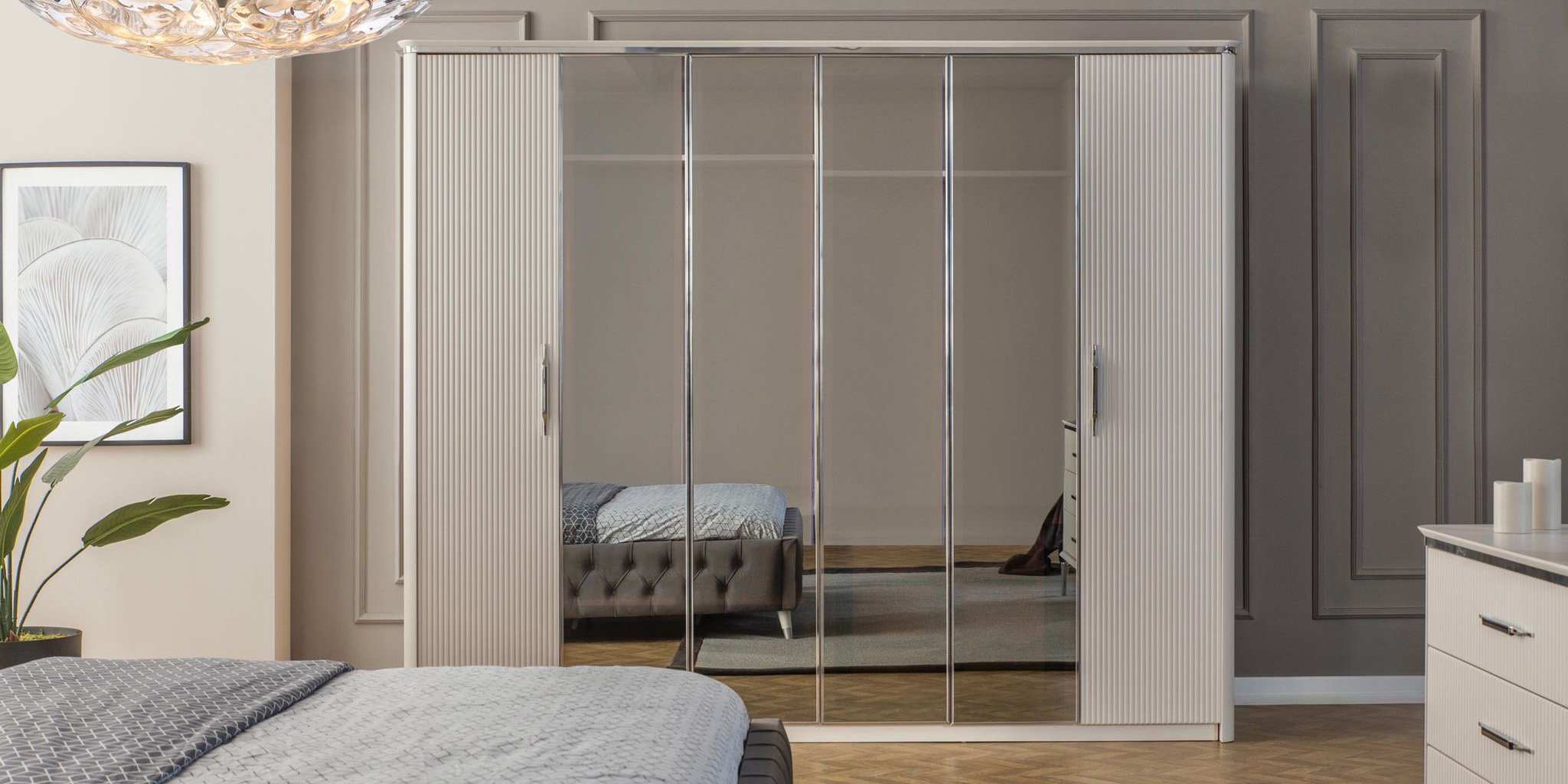 Royal Gümüş Yatak Odası Takımı