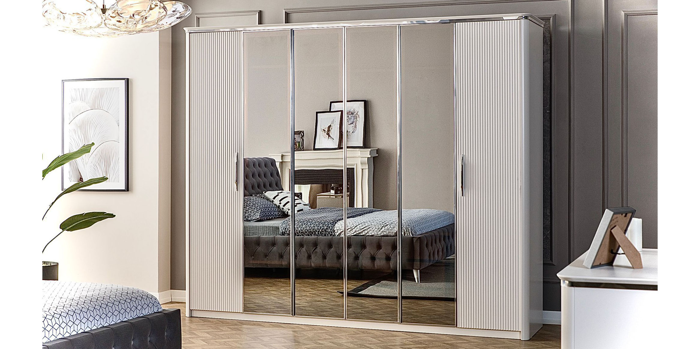 Royal Gümüş Yatak Odası Takımı