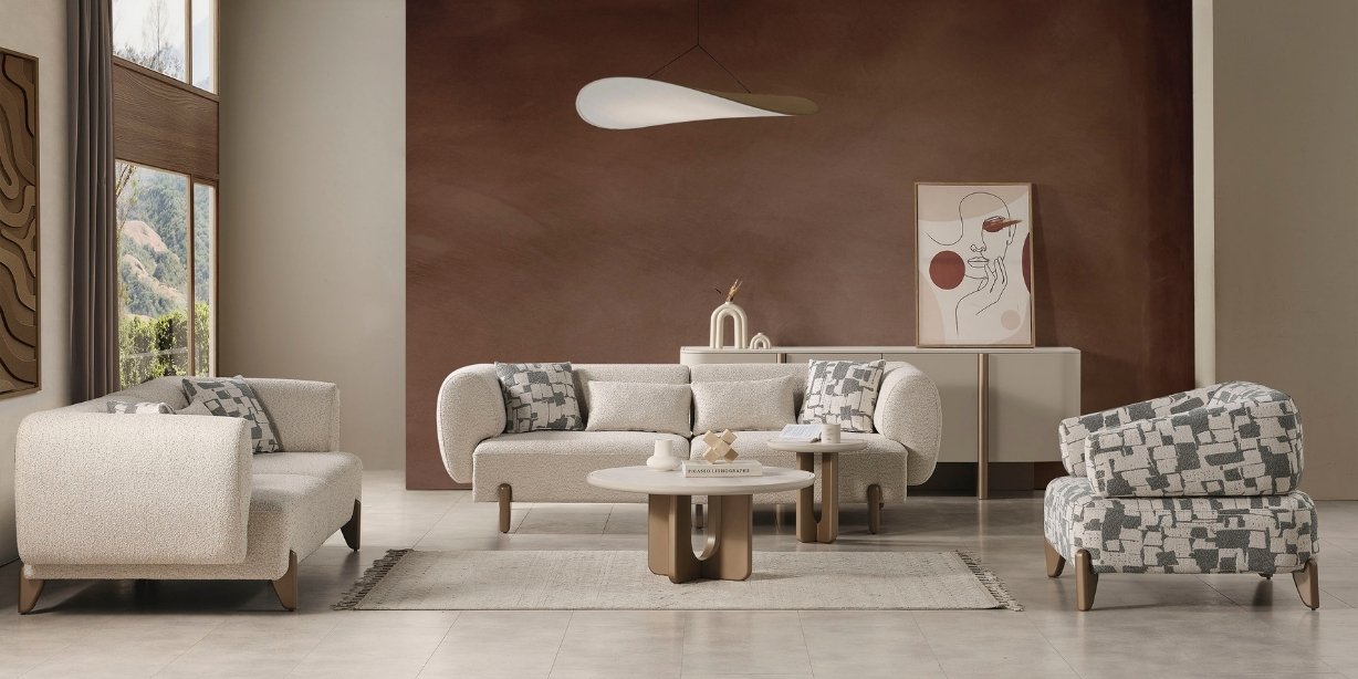 Ahuse Bronz Koltuk Takımı