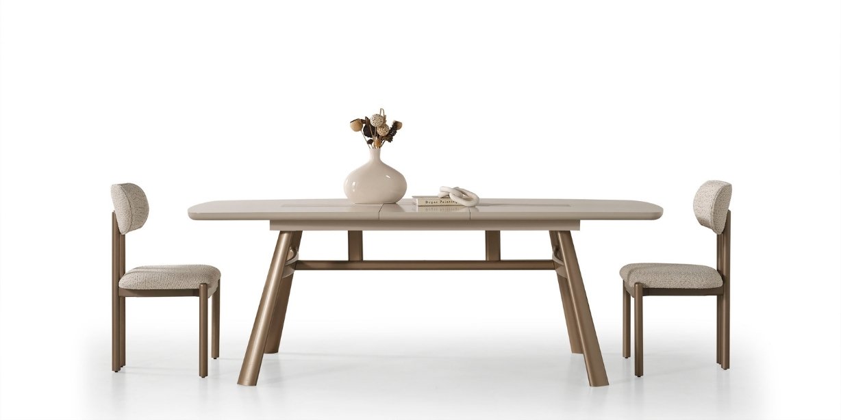 Ahuse Bronz Yemek Odası Takımı