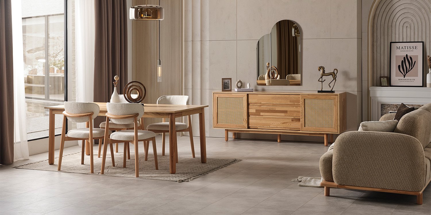 Bohem Yemek Odası Takımı