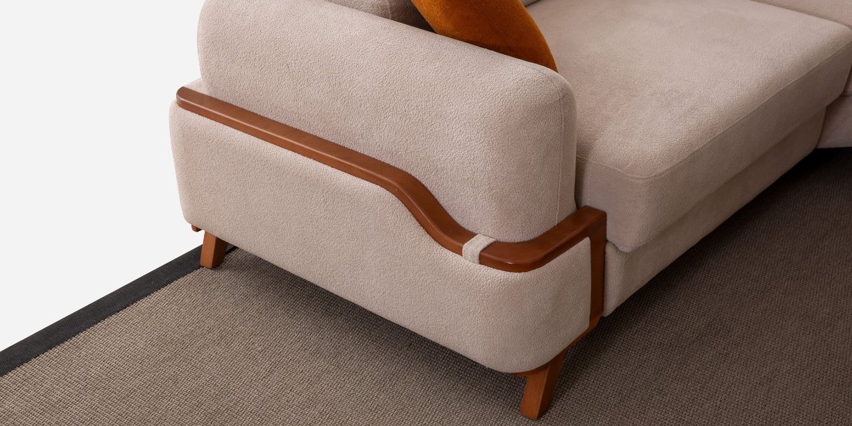 Resital Krem Köşe Koltuk Takımı