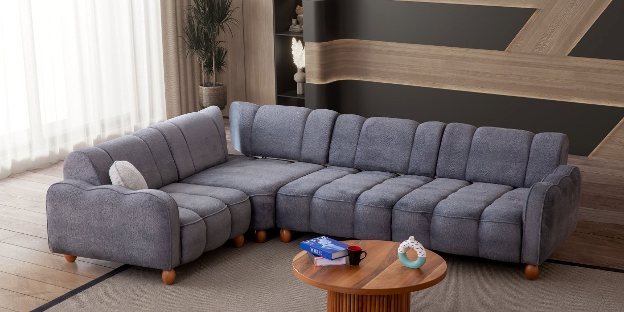 Turkuaz Köşe Koltuk Takımı