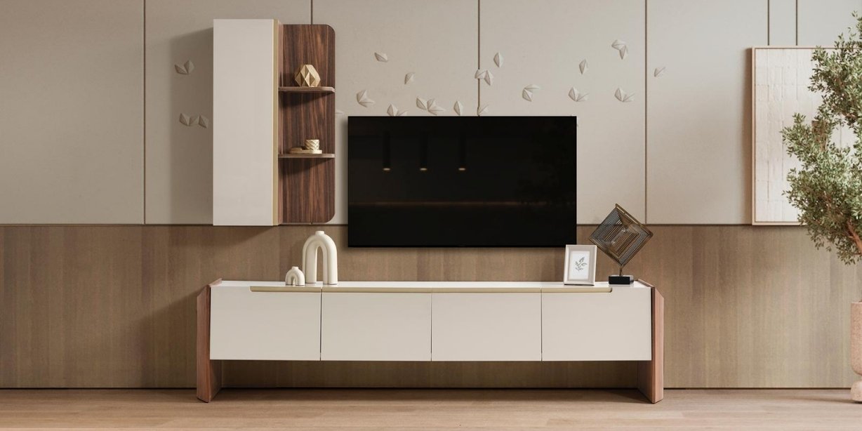 Gloria Tv Ünitesi Krem