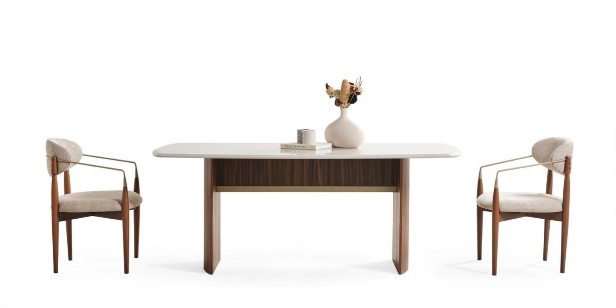 Gloria Yemek Odası Takımı Krem