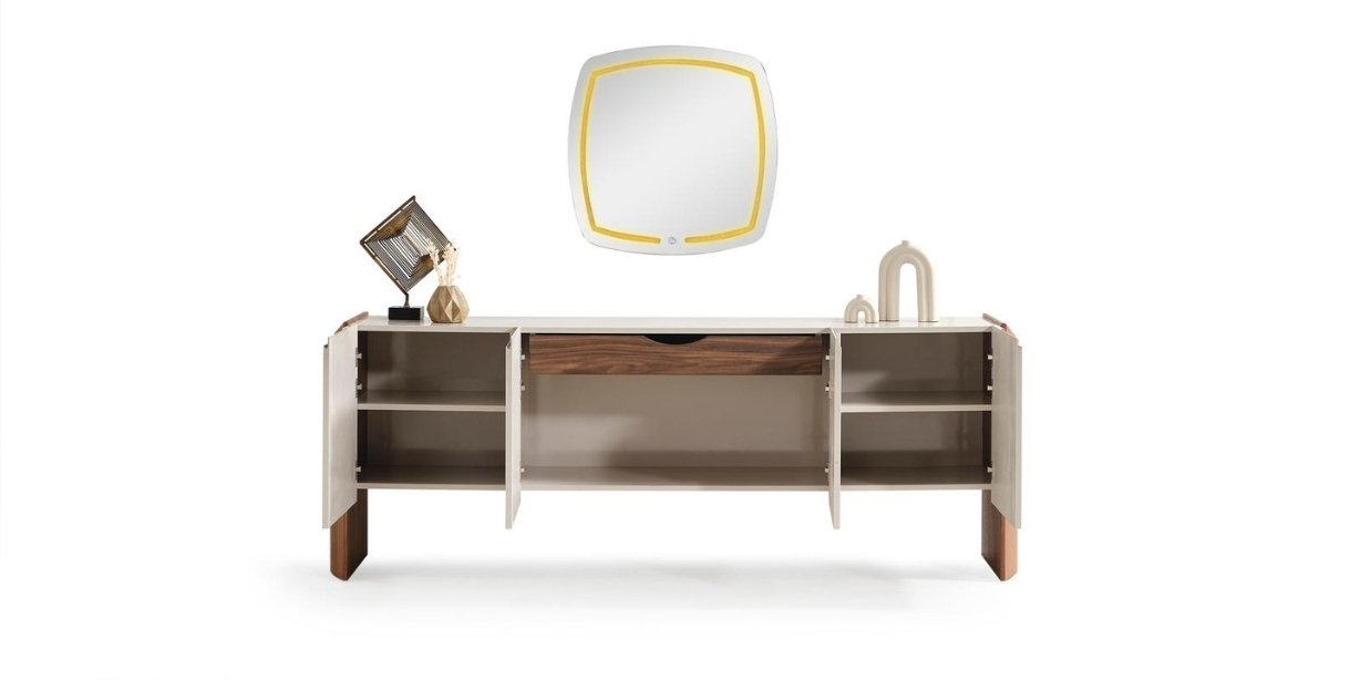 Gloria Yemek Odası Takımı Krem