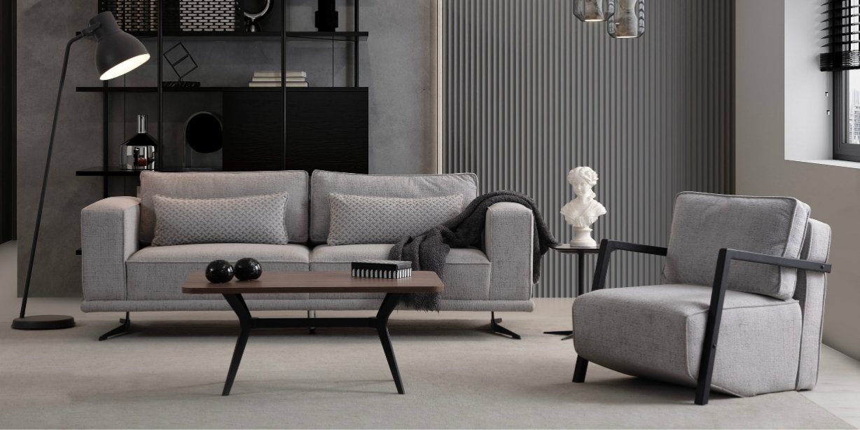 Prada Koltuk Takımı Metal Ayaklı