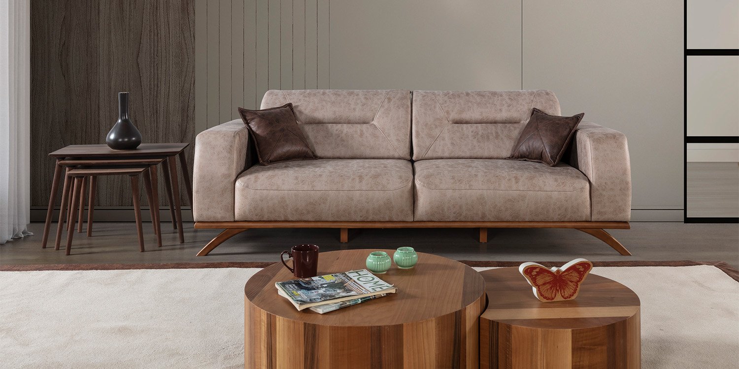 Pera Koltuk Takımı Kahve